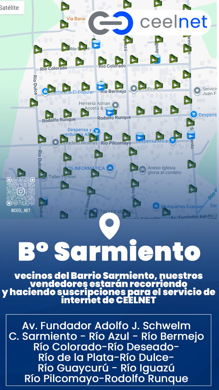 CEELNET despliega un operativo casa por casa en el barrio Sarmiento para ofrecer fibra óptica 2
